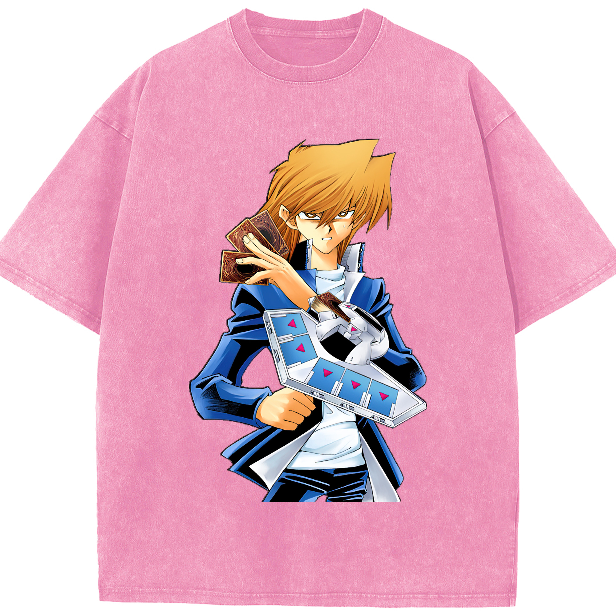 （画像用） 遊☆戯☆王 Yu-Gi-Oh! 綿100% ヴィンテージ風 半袖Tシャツ（フロントプリント）